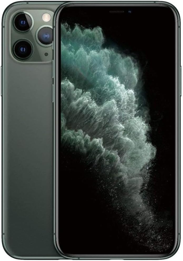 Apple iPhone 11 Pro, US Version, 512GB, Midnight Green - Unlocked (Renewed)