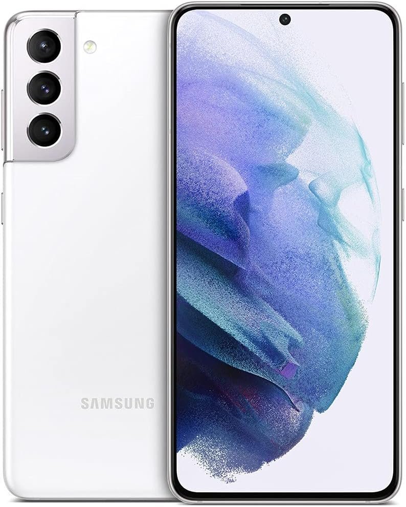 SAMSUNG Galaxy S21 5G, US Version, 128GB, Phantom White - T-Mobile (Renewed)