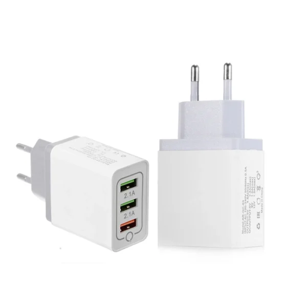 Fast 3 USB Charger Quick Charge 3.0 Fast USB Wall Charger Portable Mobile Charger QC 3.0 Adapter for Xiaomi iPhone X EU US Plug - Image 5