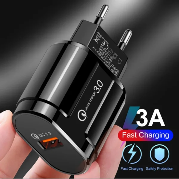 Quick Charge 3.0 USB Fast Charger For OPPO Reno 6 5 4 Pro A54 A74 A94 A53 F19 Pro Find X3 X2 Pro 5G Charger Type C Data Cable - Image 2