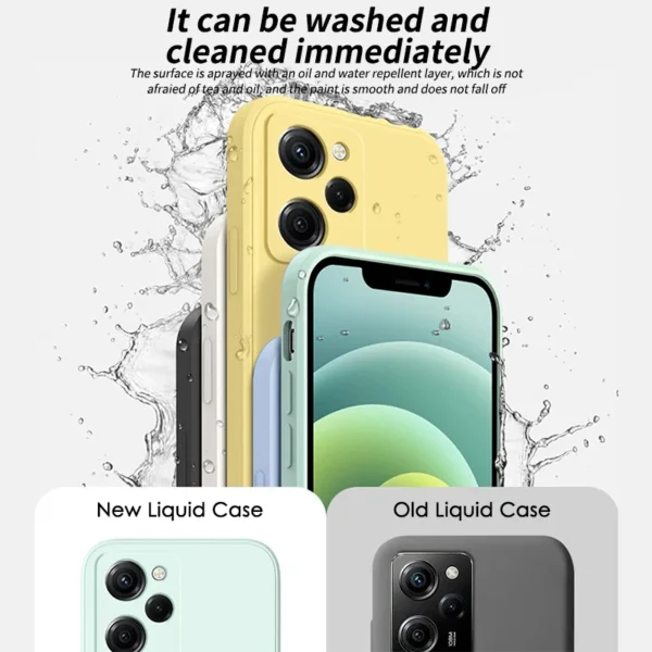 Liquid Silicone Protective Case For Xiaomi POCO F5 X5 X3 M3 M4 X4 Pro NFC F3 F4 GT Soft Phone Back Cover Protection Accessories - Image 2