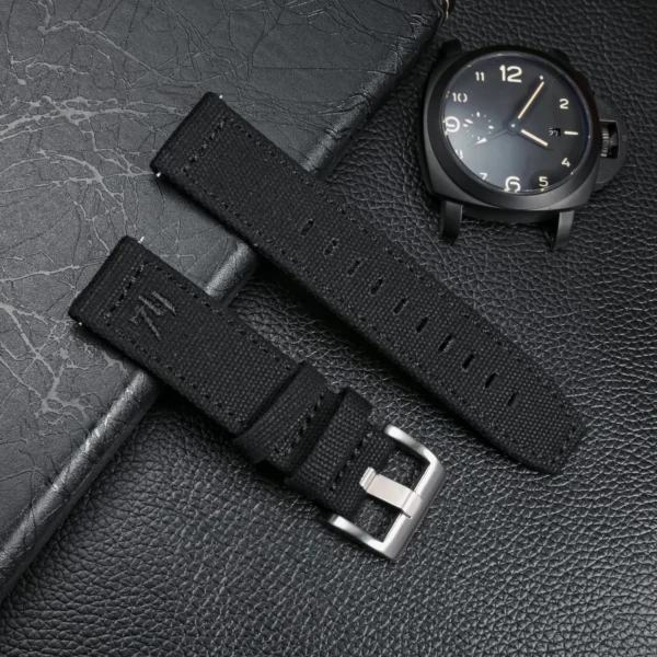 Canvas Quick Release Watch Band 18mm 20mm 22mm 24mm Replacement Watch Straps for Men Women - Image 6
