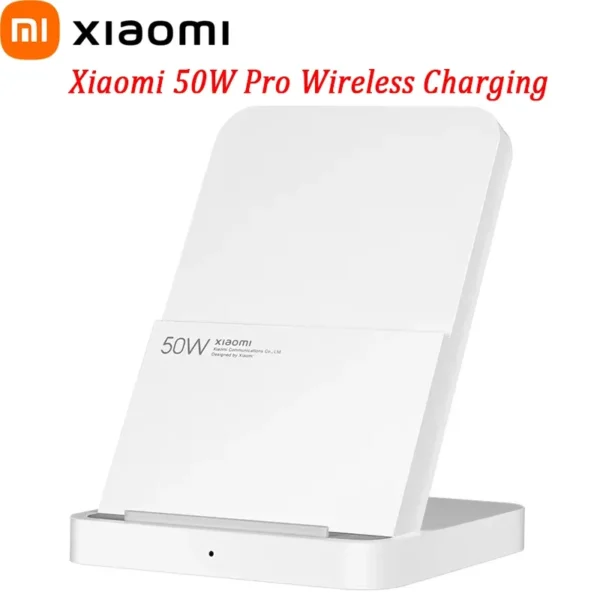 Xiaomi 50W Pro Wireless Charging Vertical Air-cooled Fast Charging Qi Stand for Xiaomi 13 Pro/12S Ultra/10 Original
