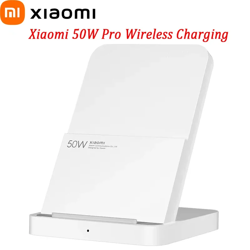Xiaomi 50W Pro Wireless Charging Vertical Air-cooled Fast Charging Qi Stand for Xiaomi 13 Pro/12S Ultra/10 Original