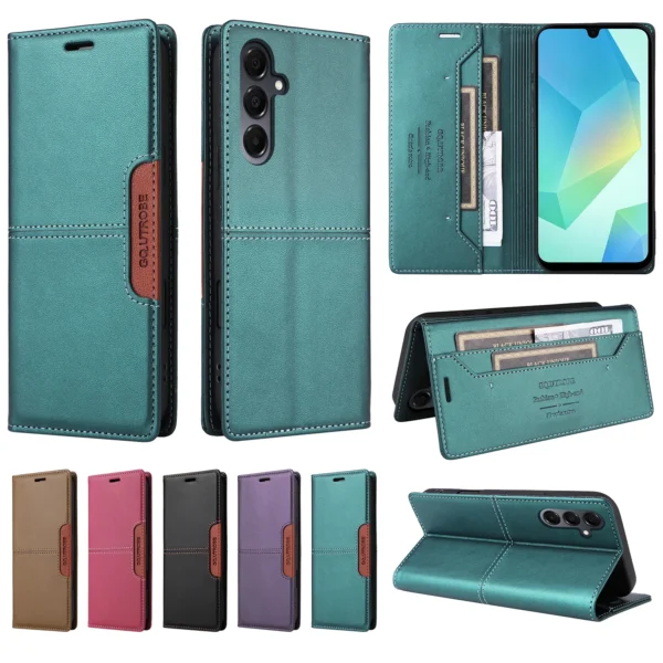 Flip Leather Case for Samsung Galaxy A16 A36 A56 A26 A55 A35 A15 A25 A17 A05S A14 A24 A34 A54 A13 A33 A53 A73 5G Magnetic Wallet - Image 6