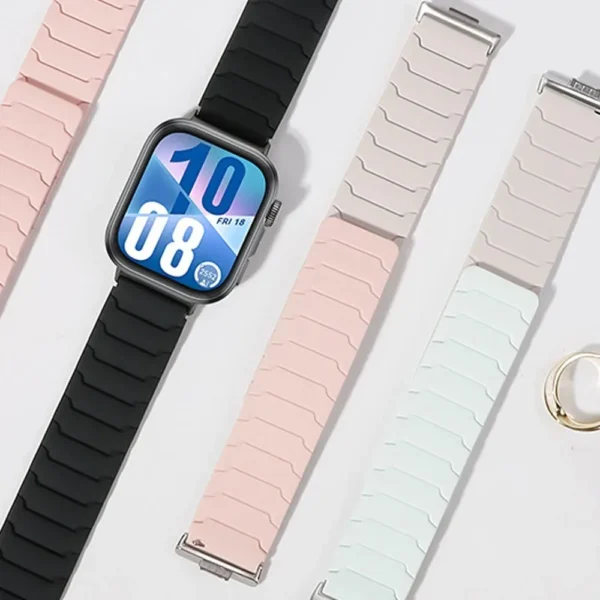 Magnetic Silicone Strap for Huawei Watch Fit 4/fit 3 Smartwatch Breathable Bracelet Band for Huawei Watch Fit 4 Pro Replaceable - Image 3