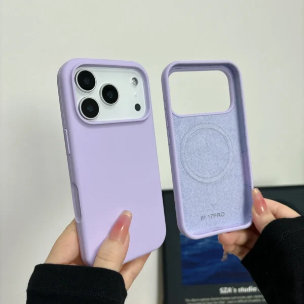 Liquid Silicone Magnetic For Magsafe Wireless Charge Phone Case for iPhone 17 Air 16 15 Plus 14 13 12 11 Pro Max Original Cover - Image 2