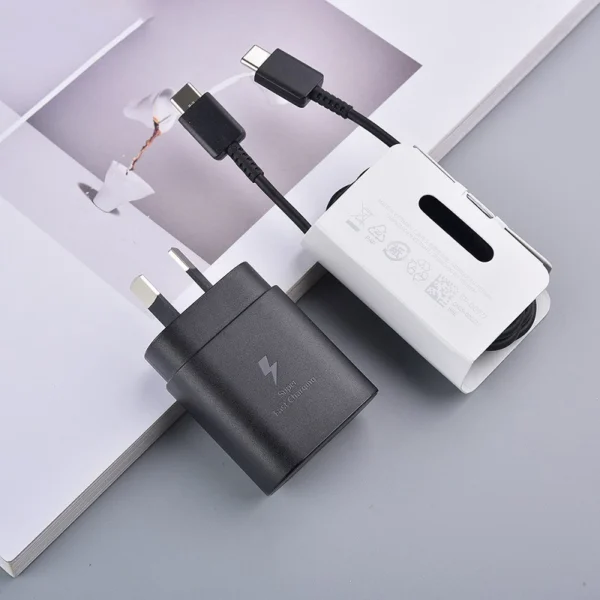 AU Plug Samsung Note 20 10+ S22 S21 S23 S20 Plus FE 25W Charger Super Fast Charge Usb Type C PD PPS Quick Charging 1/2/3 M Cable - Image 3