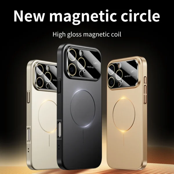 Luxury Camera Protection For Magsafe Phone Case for iPhone 17 Air 16 14 15 13 12 11 Pro Max Magnetic Shockproof Hard Thin Cover - Image 2