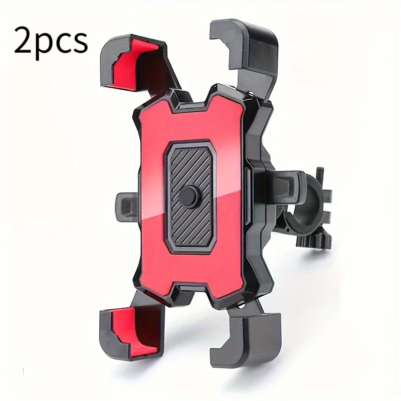 2PCS 360° Rotatable & Adjustable Bike/Motorcycle Phone Mount - Shockproof, Anti-Slip Holder For phone, - Durable Abs Material - Image 3