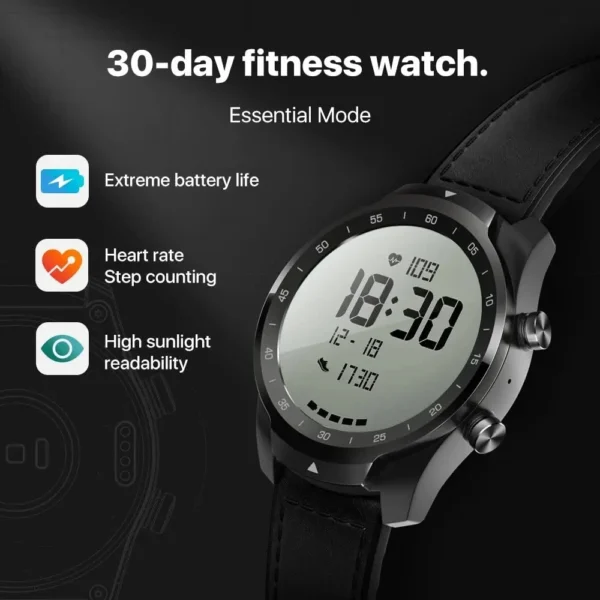 TicSmartwatch Pro Wear OS 512M Watch for iOS Android Dual-display Google Payment Built-in GPS IP68 Waterproof Display Machine - Image 4