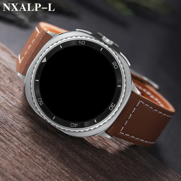 No Gaps Leather Strap for Samsung Galaxy Watch 8 Classic 46mm Replacement Band for Galaxy Watch 8 44mm 40mm Bracelet Accessorie - Image 2