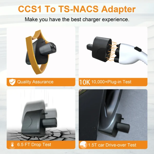 feyree CCS1 to TS-NACS Adapter 250A DC Fit for Tesla Model 3/X/Y With TS-NACS Charging Port Support CCS1 Charger - Image 5