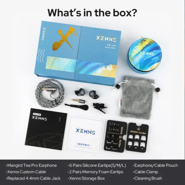 Pre-order Xenns Mangird Tea Pro 2024 Updated 6BA + 2DD Hybrid Higher Performance IEM Hifi Headphones with Xenns Custom Cable - Image 6
