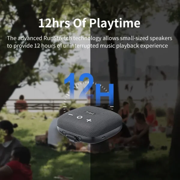 Tribit StormBox Micro 2 Portable Bluetooth Speaker 90dB Loud Sound Deep Bass IP67 Waterproof Camp Small Speaker Built-in Strap - Image 6