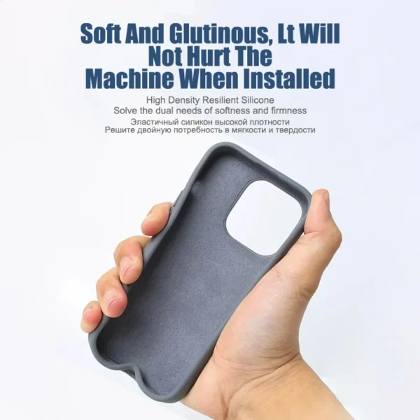 Luxury Shockproof Case For Apple iPhone 11 12 13 14 15 16 Pro Max Plus Liquid Silicone Cases Bumper Soft Cover Phone Accessories - Image 6