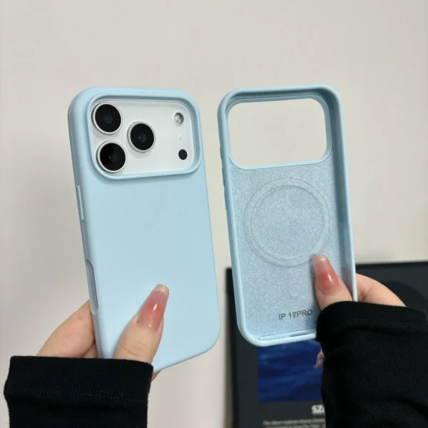 Liquid Silicone Magnetic For Magsafe Wireless Charge Phone Case for iPhone 17 Air 16 15 Plus 14 13 12 11 Pro Max Original Cover - Image 5