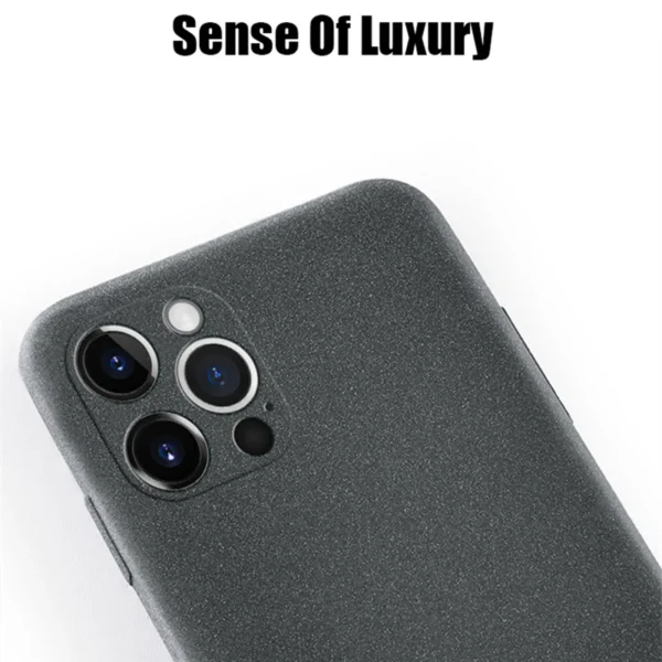 Ultra-Thin Sandstone Matte Case For iPhone 15 14 13 Pro 12 11 Pro Max Mini 16 Plus Slim Soft TPU Shockproof Scrub Back Cover - Image 5