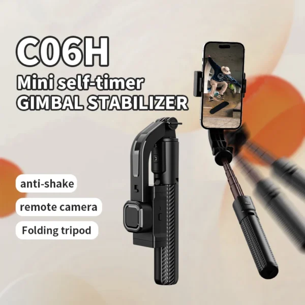 FGCLSY Bluetooth Handheld Gimbal Stabilizer Mobile Phone Selfie Stick Aluminum Alloy Adjustable Tripod for Smartphone Live - Image 4