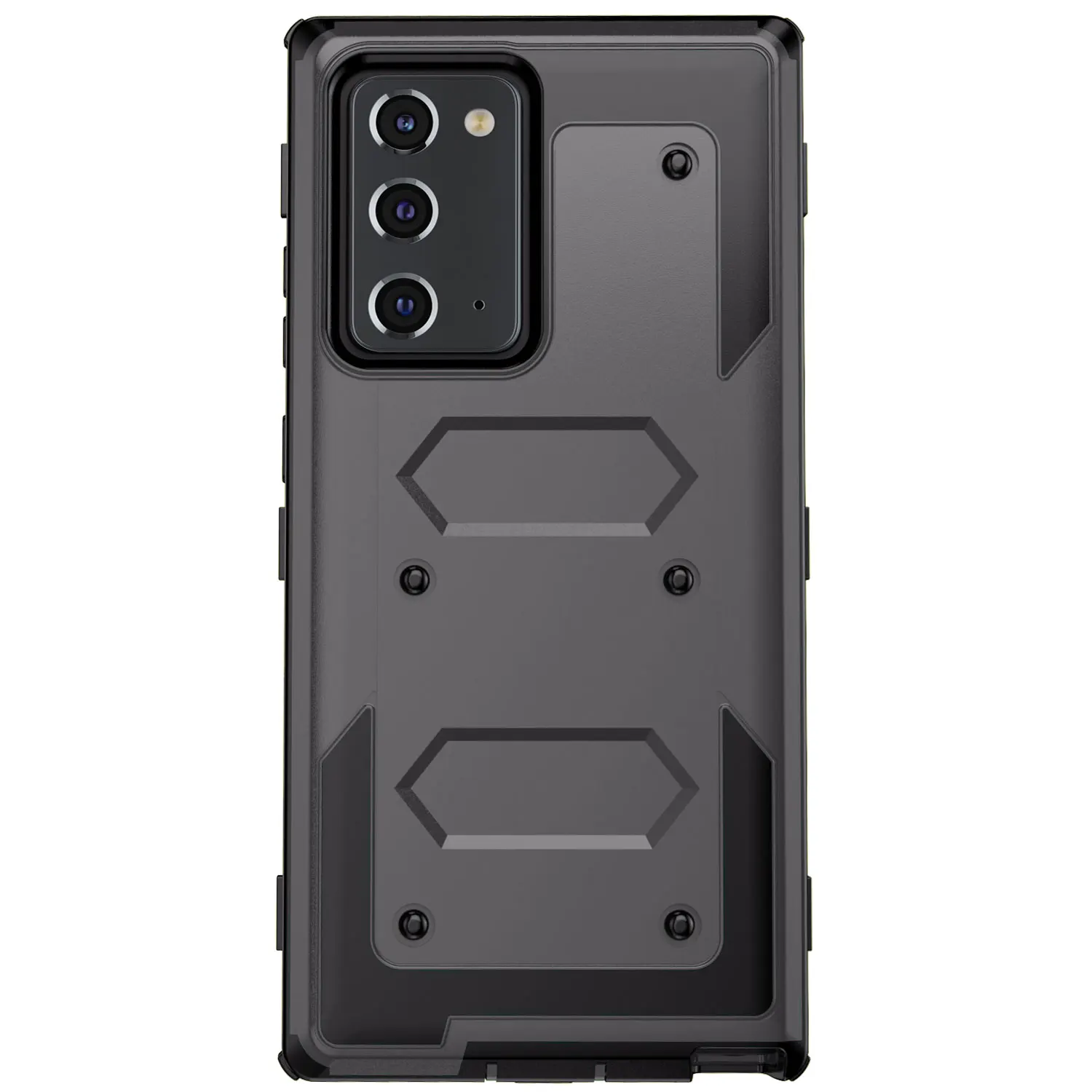 For Samsung Galaxy Note 20/Note 20 Ultra 5G Phone Case Shockproof Protective Heavy Duty Rugged Hybrid Cover Gray - Image 4