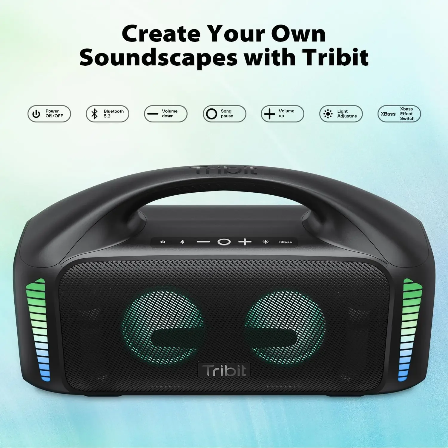 Tribit Portable Bluetooth Speaker 90W StormBox Blast Outdoor Wireless Speaker IPX7 Waterproof Party Camping Speaker 30H Playtime - Image 6