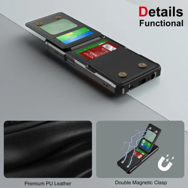 For Samsung Galaxy S25 Ultra S24 FE S23 S21 S22 A56 A36 A26 A16 A55 A35 A15 A54 A34 A23 5G A05 A05S 4G Card Holder Phone Case - Image 5
