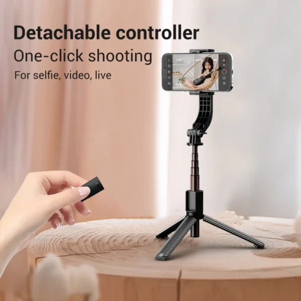 FGCLSY Bluetooth Handheld Gimbal Stabilizer Mobile Phone Selfie Stick Aluminum Alloy Adjustable Tripod for Smartphone Live - Image 3