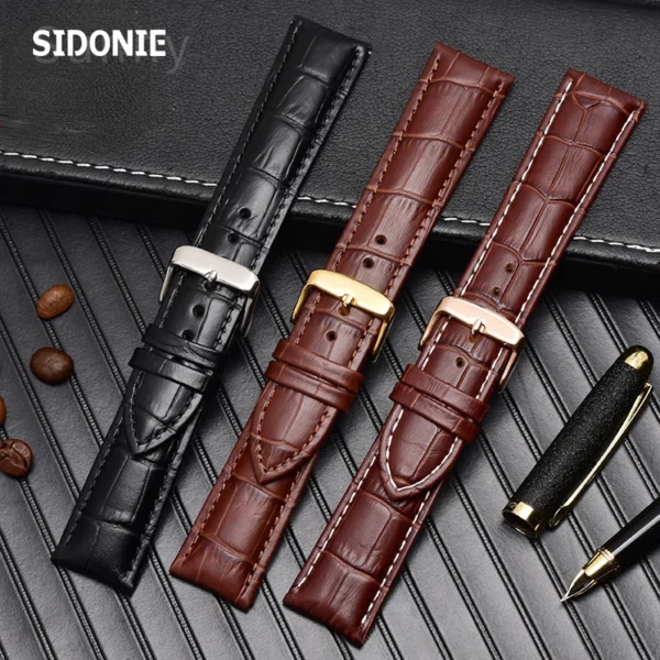 Genuine Leather Watch Strap for Armani Watch Band Ar1605 1637 2480 Men's and Women's Cowhide Watchband Accessories 18 20mm - Image 3