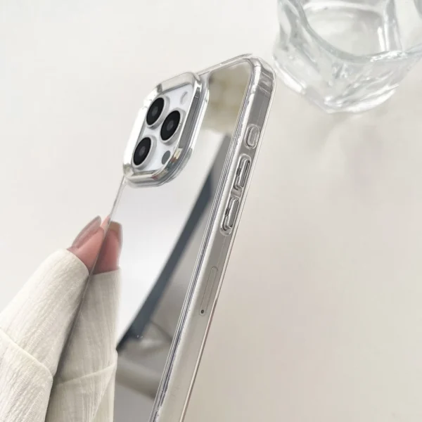 Luxury Plating Make Up Mirror Phone Case For iPhone 17 16 15 14 13 12 11 Pro Max XR X XS Hard Acrylic Shockproof Bumber Cover - Image 6