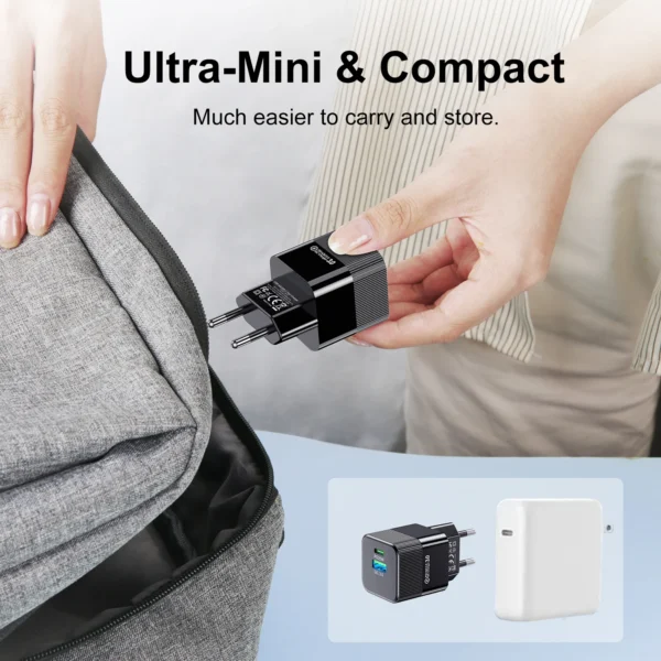 PD25W USB C Mini Korean Charger for iPhone 15 Pro Max USB Type C KR Plug Fast Charger Fast Charging Charger Quick Charger - Image 5