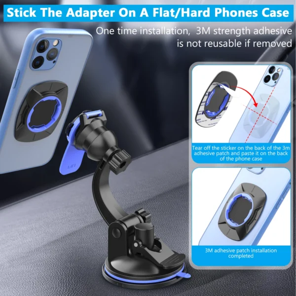 Car Phone Holder Mount Stand Sucker Suction Cup Air Vent Smartphone Mobile Cell Support in Car Bracket for iPhone Samsung Xiaomi - Image 3
