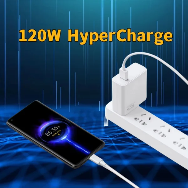 Xiaomi 120W Charger Turbo Fast Charge Eu/Us Hyper Charge Adapter Cable For Redmi Note 11 12 13 Pro Plus Mi 14 13 13T Poco Phone - Image 4