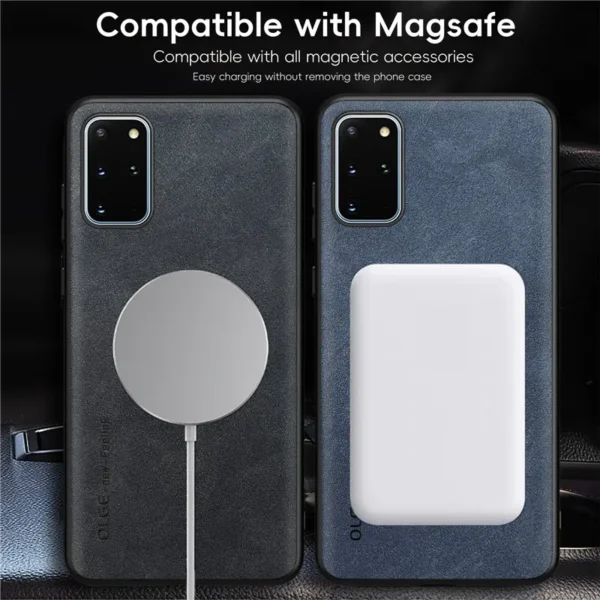 Magnetic Retro Leather Case For Samsung Galaxy S20 Plus Ultra S20Plus S20Ultra Wireless Charging Phone Case Cover - Image 3