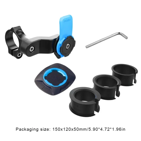 Motorcycle Handlebar Phone Holder 360°Rotatable Bicycle Bracket Security Navigation Support Mount Moto Anti-Shock Phone Brackets - Image 5