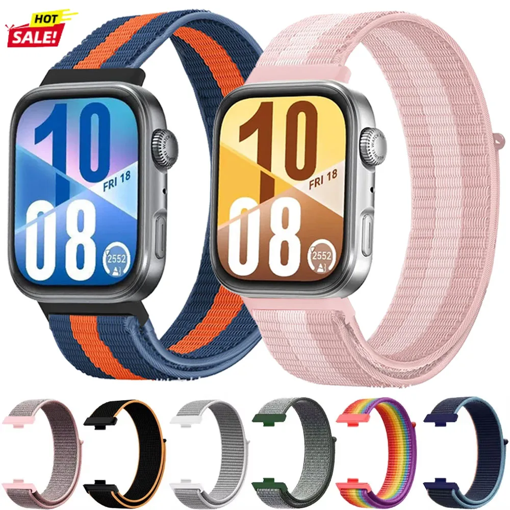 Nylon Loop Strap for Huawei Watch Fit 3/4 Breathable Wristband Accessories for Huawei Watch Fit 4/4 Pro Band Smartwatch Bracelet