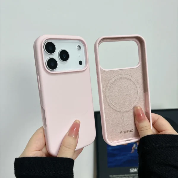 Liquid Silicone Magnetic For Magsafe Wireless Charge Phone Case for iPhone 17 Air 16 15 Plus 14 13 12 11 Pro Max Original Cover - Image 3