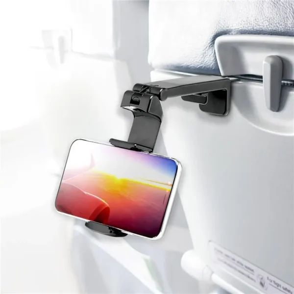 Airplane Phone Holder Stand Cell Mobile Portable Travel Mount Desk Flight Foldable Rotatable Selfie Holding Train Seat Support - Image 6