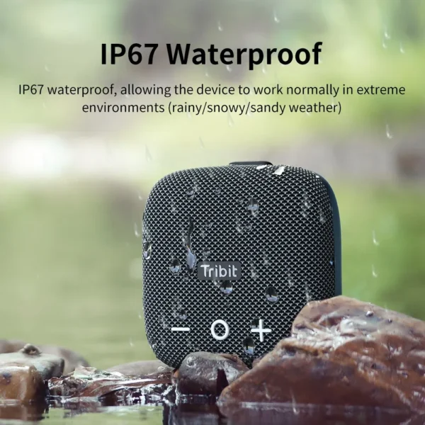 Tribit StormBox Micro 2 Portable Bluetooth Speaker 90dB Loud Sound Deep Bass IP67 Waterproof Camp Small Speaker Built-in Strap - Image 5
