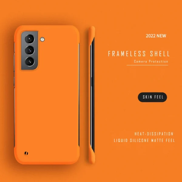 Thin Slim Hard PC Frameless Case For Samsung Galaxy S23 S20 S21 FE S22 Ultra S10 Plus NOTE 20 Ultra 9 10 Plus Matte Cover Funda - Image 2