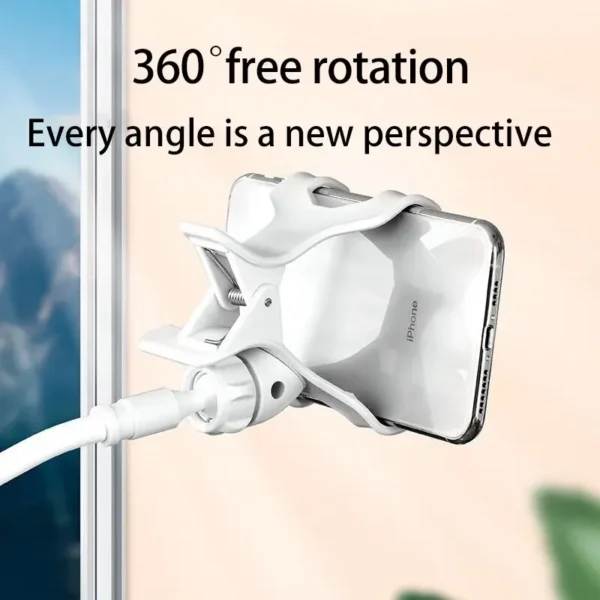 360 Clip Mobile Phone Holder Stand Portable Flexible Lazy Bed Desktop Bracket Desk Mount Stand Base For iPhone Samsung Xiaomi - Image 5