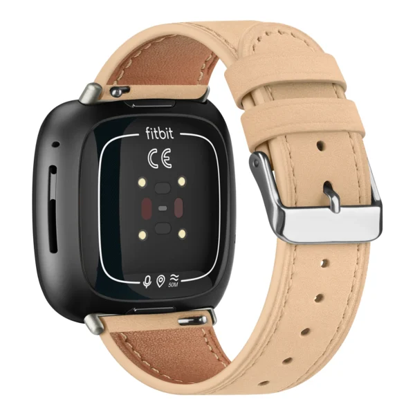 Genuine Leather Band For Fitbit Versa 3/Versa 4 Strap Bracelet For Fitbit Sense/Sense 2 Watch Band Adjustable Wristband - Image 6
