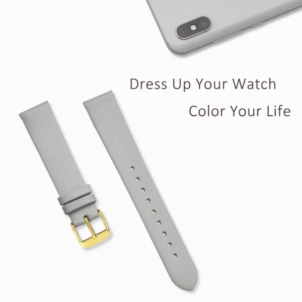 WOCCI Elegant Watch Band Genuine Leather 8mm 10mm 12mm 13mm 14mm 16mm 18mm 20mm 22mm Replacement Strap for Women Ladies Bracelet - Image 3
