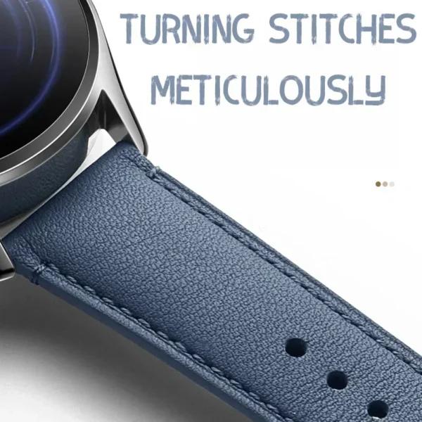 22MM Leather Strap for Xiaomi Watch S3/S2/S1 Pro/Active Soft Bracelet for Watch Color 2/1 Sport Series Band Accessories - Image 2