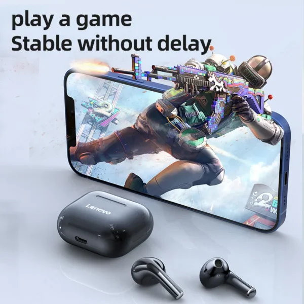 Lenovo LP40 TWS Bluetooth 5.0 Wireless Earbuds | Ergonomic In-Ear Design, Easy Touch Controls, High-Quality Sound - Image 2